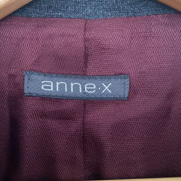 Vintage Annex Dark Grey Longline Blazer Jacket Womens Size 12 - Picture 2 of 8